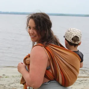 Babywearing a toddler